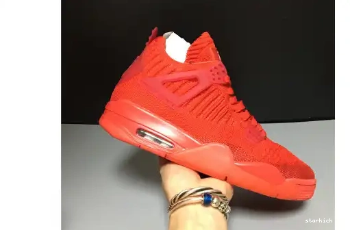 JORDAN 4 AQ3559-600 AQ3559-600 AIR “RED” FLYKNIT 0407